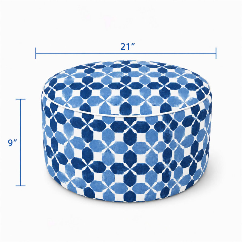 Repose-pieds gonflable d'extérieur, repose-pieds de patio résistant à la décoloration avec poignée de transport, pouf portable pour le jardin et l'intérieur