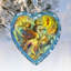 Holiday 5.5'' Handmade Glass Hanging Figurine Ornament