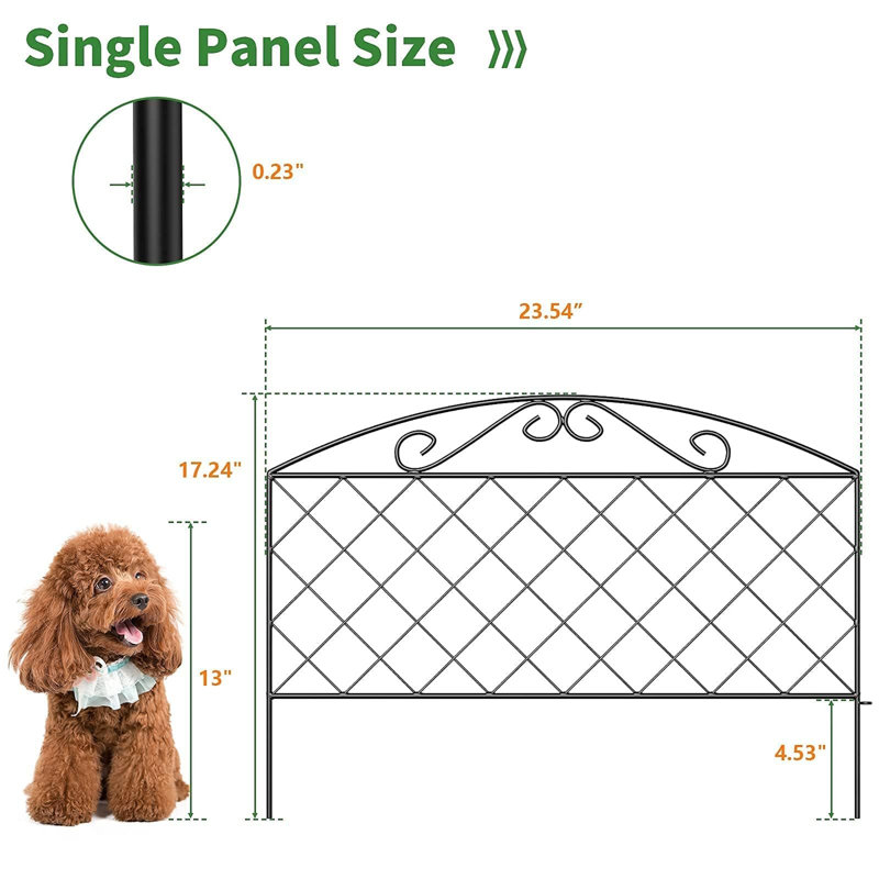 44cm H x 60cm W Metal Fence Panels