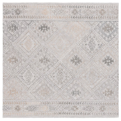 Khrissa Abstract Hand Tufted Performance Geometric Rug