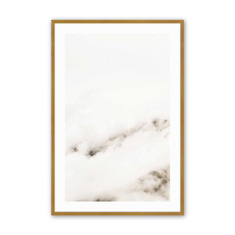 «Hazy Horizons I», reproduction, Cadre doré poli, H 25,25 po x l 19,25 po x P 1,25 po