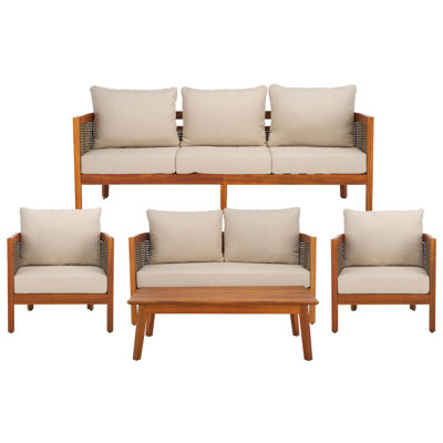 Sulaimon 5 Piece Patio Covnersation Set