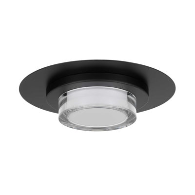 12-Inch Square Black Integrated LED Recessed Ceiling Light, Three-Color Light