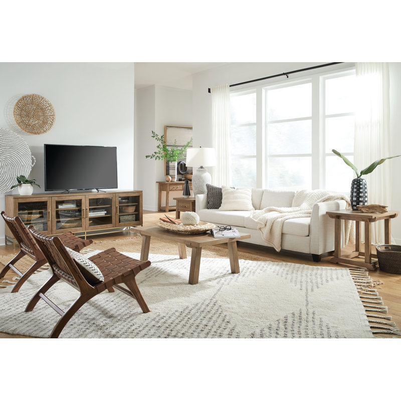 Bernstein Rectangular Cocktail Table With End Table, 2 Pieces: Coffee Table, End Table