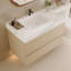 Meuble-lavabo peu encombrant (doit inclure le meuble-lavabo et le lavabo) avec rangement, 29,9 po en bois moderne
