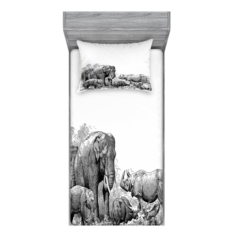 Microfiber Sheet Set, Twin Sheet Set + Fitted Sheet + 1 Pillowcase