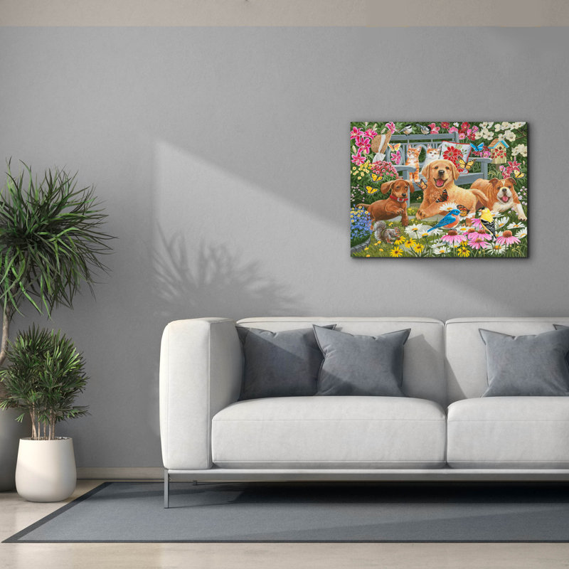 " The Chase " by William Vanderdasson, 26" H x 34" W x 1.5" D