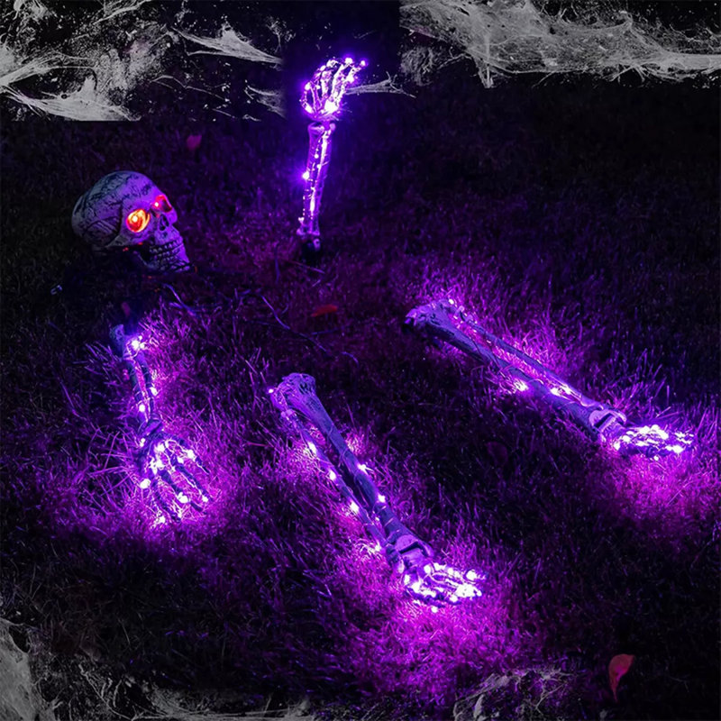 Ensemble de 5 décorations d'Halloween pour l'extérieur, Mauve