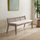 Donner Cane Back Cushioned Bench