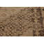 Tapis beige / brun en laine fabriqué à la main de style rétro Samarkand Mid-Century 3 pi 9 po x 6 pi 10 po
