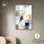 "Deep Green and Cream I", impression murale encadrée par Art Remedy, cadre argenté, 30 x 45-912664386-912664397