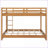 Queen Size Pine Wood &amp; MDF Bunk Bed with Ladder - Space-Saving Wood Color for Compact Bedrooms
