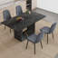 Ensemble de table et chaises de salle à manger idéal pour les réunions de famille et l'utilisation quotidienne dans les cuisines et les salles à manger-2009392207