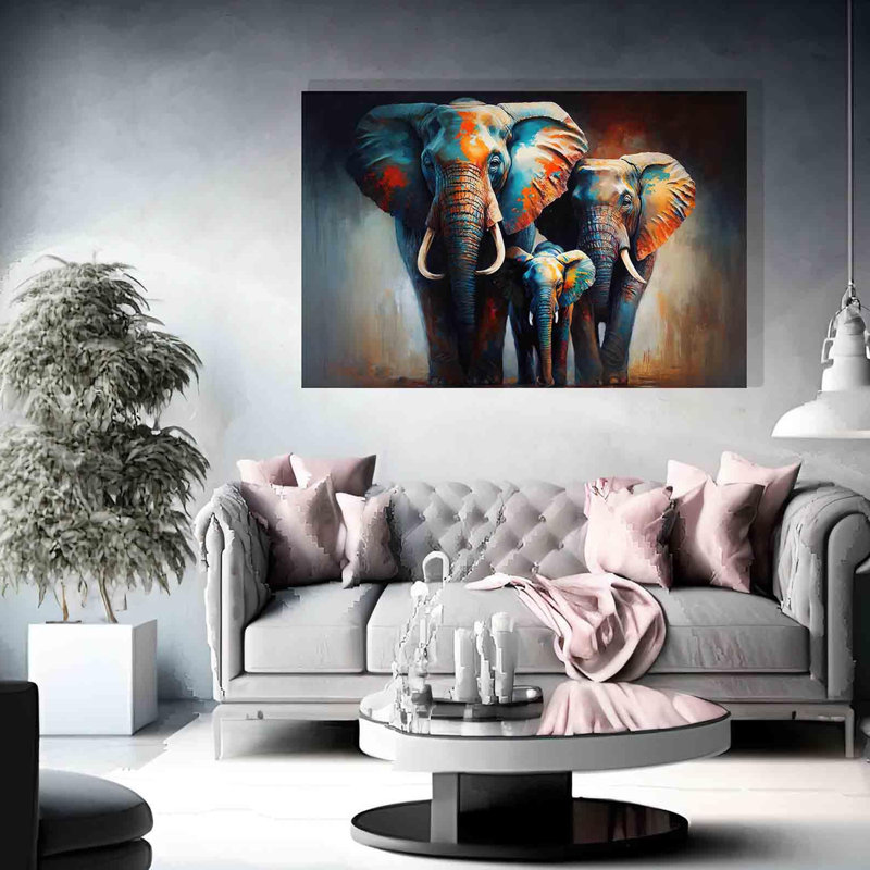 Animals Canvas Wall Decor, 101cm H x 76cm W x 1cm D