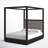 Eloise Upholstered Canopy Bed-876453698-840635617
