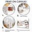 «Snowy Winter Village In Canada II - Winter Landscape», reproduction d'art mural-7163136-7163142-7163166