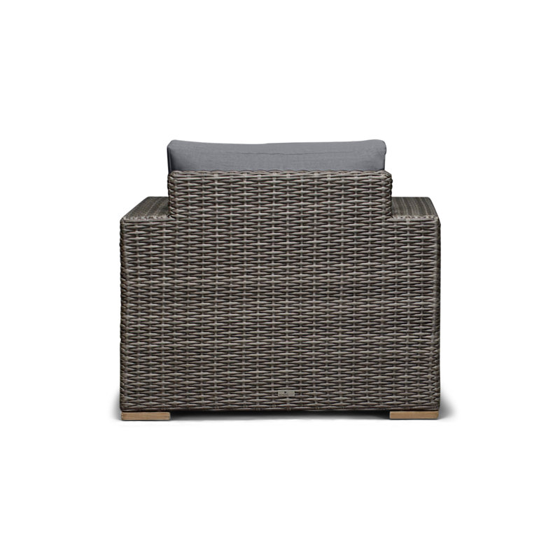 Dune Outdoor Lounge Chair, Canvas Charcoal Sunbrella® Canvas