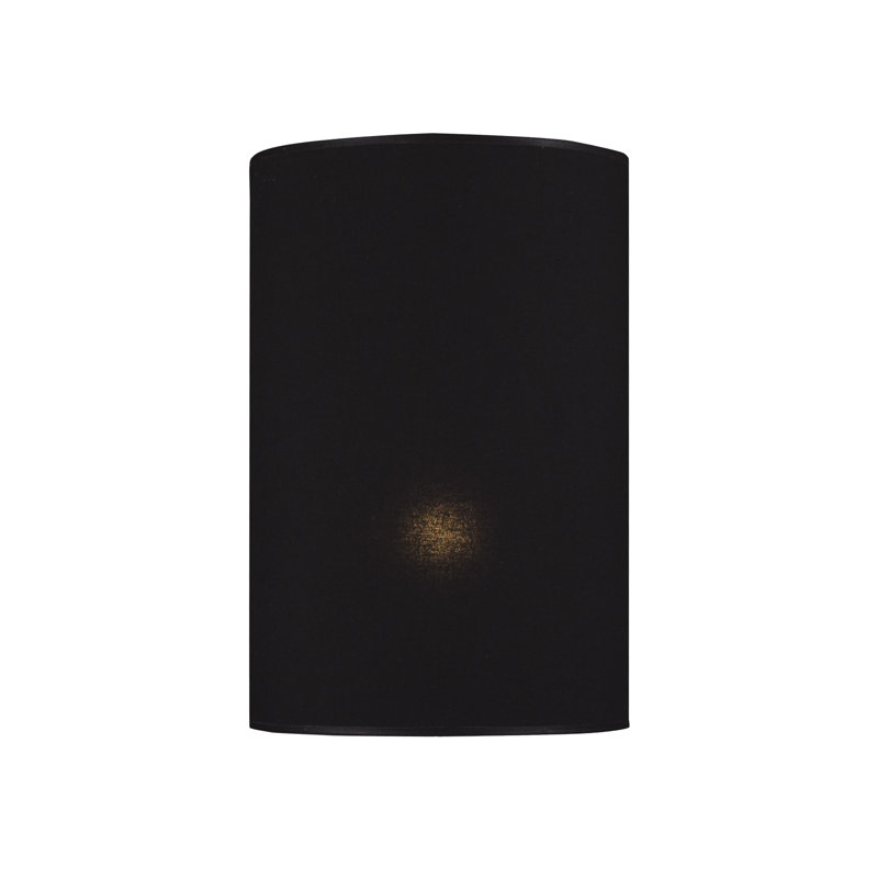 Renteria Cotton Drum Lamp Shade, Black Cotton