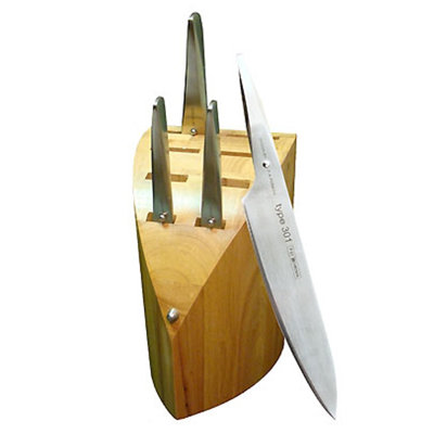 Chroma Type 301 5 Piece Stainless Steel Knife Block Set