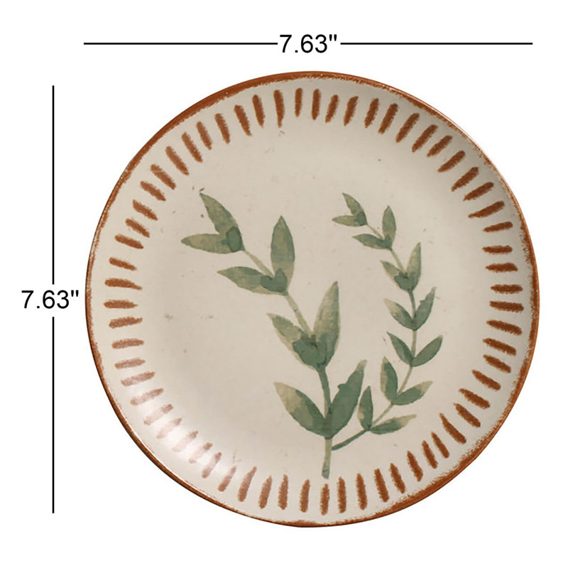 Porto Brasil Coup Stoneware Magari Dessert Plate - Thumbnail 3