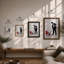 Gentleman Sweeping Urban Art - Framed Print-1291497438-1291497439