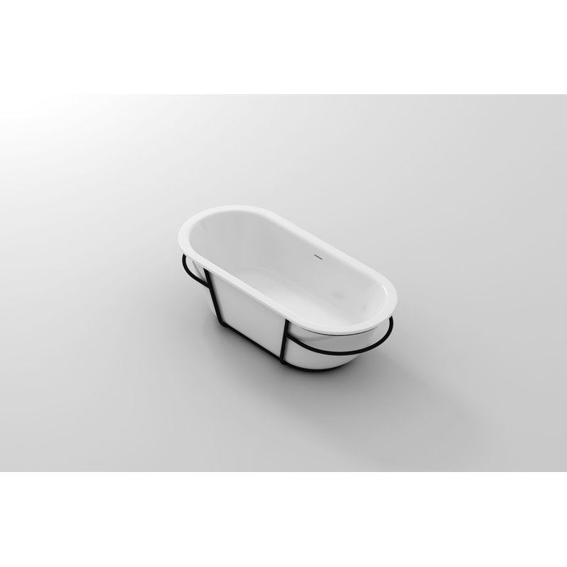 Eden 67" Freestanding Bathtub With No Faucet