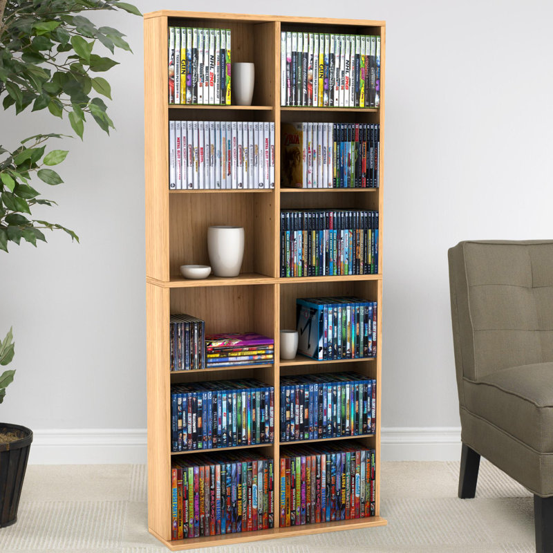 Continuum 54'' H Media Shelves, Maple