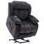 Northchase 96cm Wide Velvet Lift Assist Standard Recliner with Massager-685726154