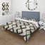 Ensemble de housse de couette noir beige Midcentury Ogee Print II - Midcentury-109173162