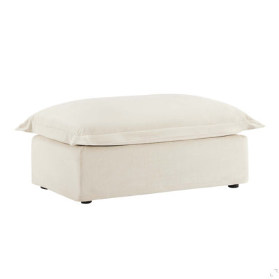 Minimalist Soft Ottoman