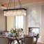 Lustre rectangulaire à 5 lumières pour îlot de cuisine Kearan