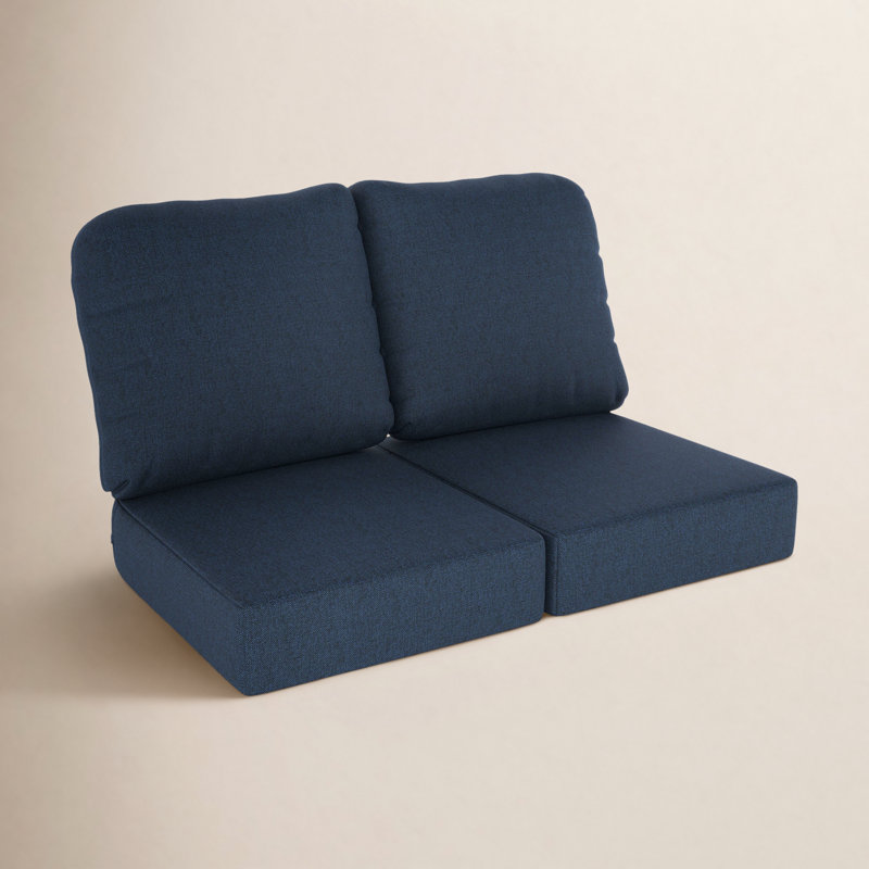Ensemble de coussins de causeuse Amala Sunbrella®, Spectre indigo Sunbrella®
