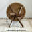 Jahey Solid Wood Crossed Legs Round End Table with Smooth Top and Sturdy Four-Leg Base-808331084
