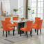 PU Leather Dining Chairs with Pull Ring-140148494