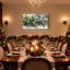 Ensemble de 3 impressions sur toile de Noël, branches de pin enneigées avec baies et cônes-743239080