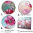 Elegant Geraniums Flowers Field - Flower Field Canvas Wall Art Set-390361827-390361836