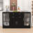 Buffet Sideboard with Adjustable Shelves, Power Outlet, 4 Doors and 2 Drawers-219426499