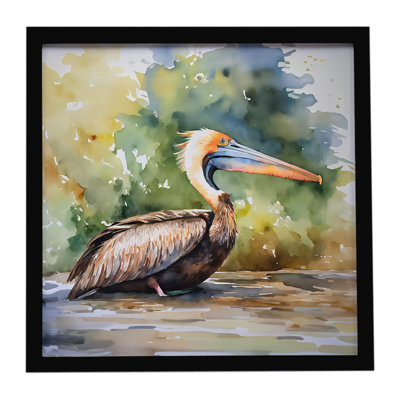 Pelican Framed Metal Print