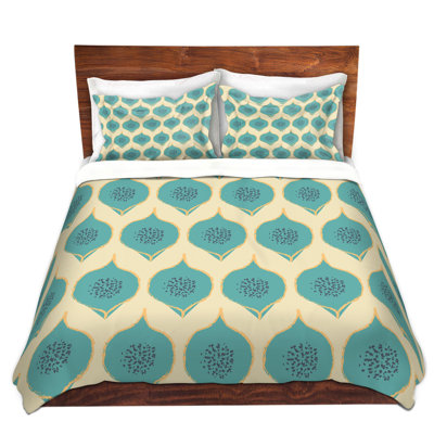 Ensemble de housse de couette Teal Petals