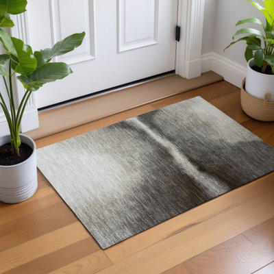 Machine Washable Indoor/Outdoor Lockway ACN2419 Abstract Rug
