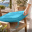 Coussin de siège d'extérieur 24 po x 24 po x 5 po en mousse à haute résilience avec poignée et dessous antidérapant-125773648-129157097