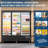 56.5 Cu.Ft. Commercial Glass Door Beverage Refrigerator - 3-Door Upright Merchandiser Fridge - Adjustable Shelves, LED Lighting, Fan Cooling, Mobile Design - Ideal for Restaurants, Bars, Grocery Stores, Supermarkets