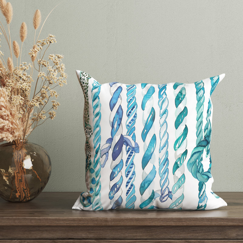 Striped Reversible Pillow Cover, 18"H x 18"W