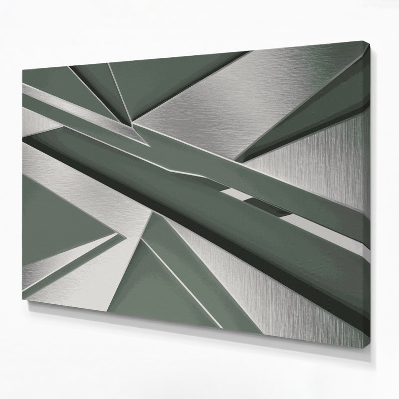 Minimalisme 38, art mural sur toile grise, H 11 po x l 14 po