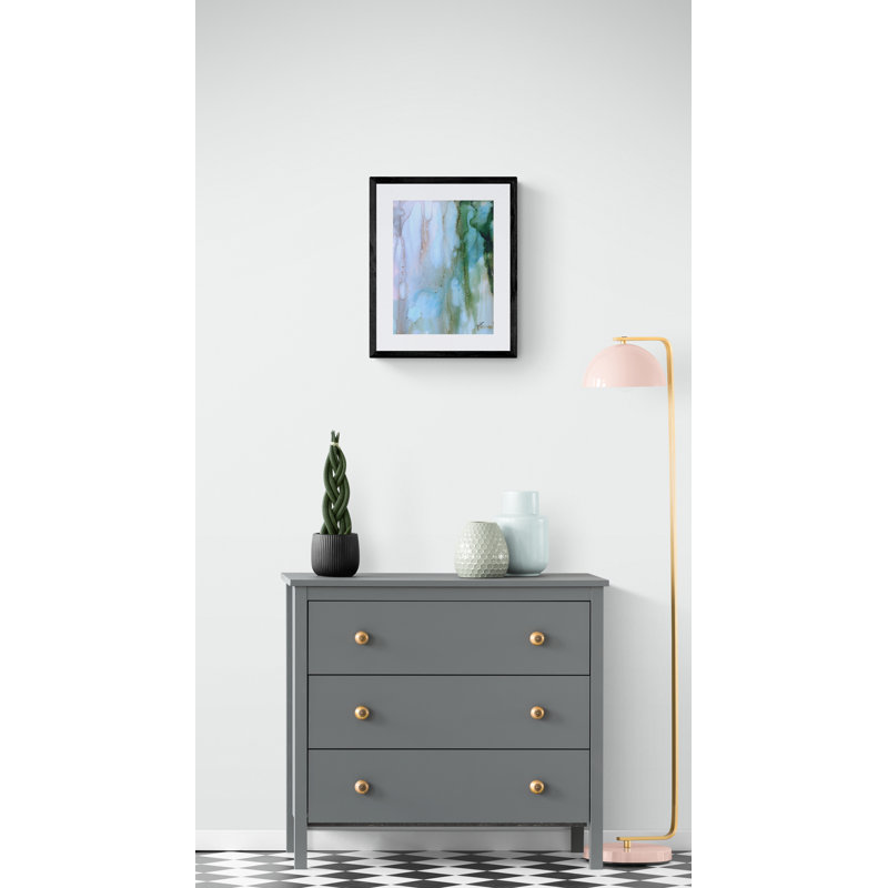 Seaspray Print by Trish Sierer, 33" H x 25" W, Black Framed Canvas