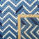 Holden Wool Chevron Area Rug in Navy/Light Blue/White