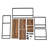 Brooksville Manufactured Wood and Iron Wall Mounted Accent Shelf-631286161