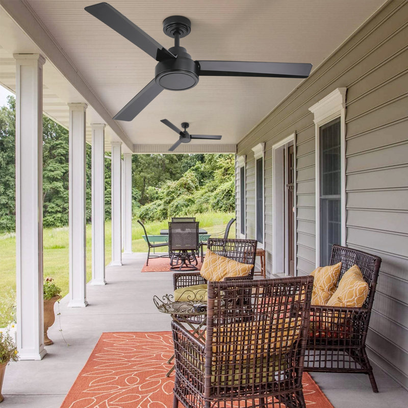 Forgan 52'' Ceiling Fan, Black