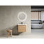 Meuble-lavabo mural 24 po avec lavabo en céramique et 1 porte à fermeture en douceur, contreplaqué
