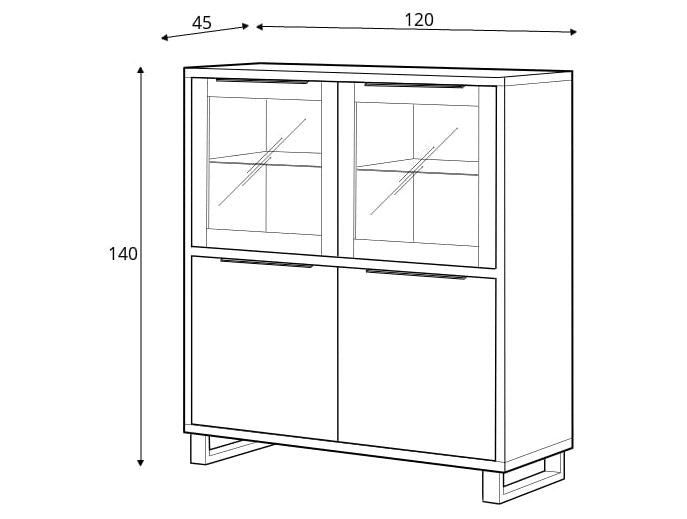 Ameleah Display Cabinet